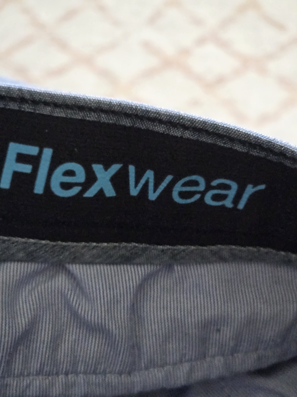 Sonoma Chambray Blue Flat-Front Men's Shorts - Picture 3 of 3